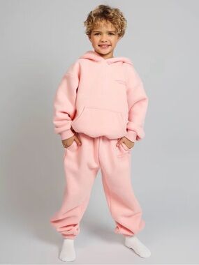 Comfrt Kids Light Pink Fleece Sweatpants Bubblegum Size Small